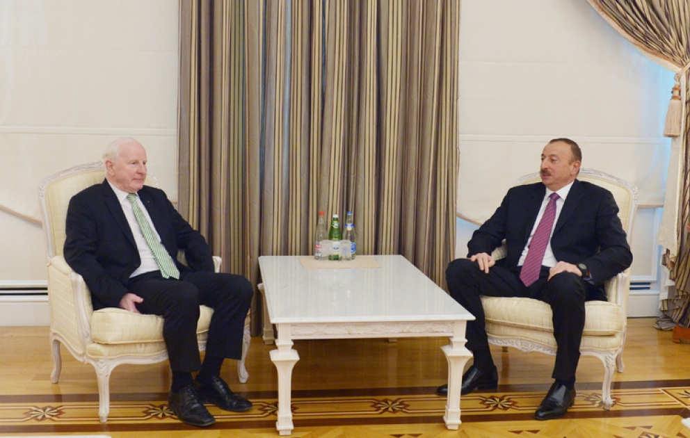 Президент Азербайджана Ильхам Алиев принял президента Европейского олимпийского комитета ВИДЕО