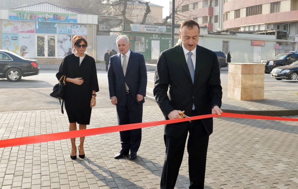 Präsident Ilham Aliyev an der Eröffnung eines Gesundheitszentrums teilgenommen VIDEO