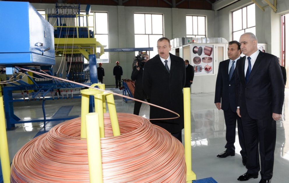 La raffinerie de cuivre mise en service dans le deuxième centre industriel de l’Azerbaïdjan VIDEO