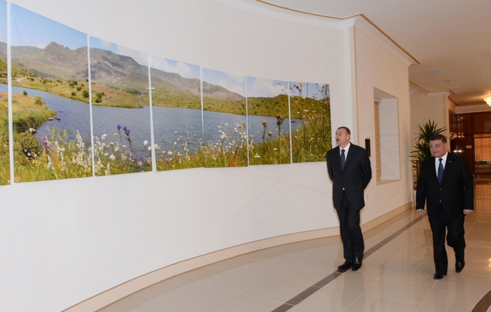 Visite du président Ilham Aliyev à Göygöl VIDEO