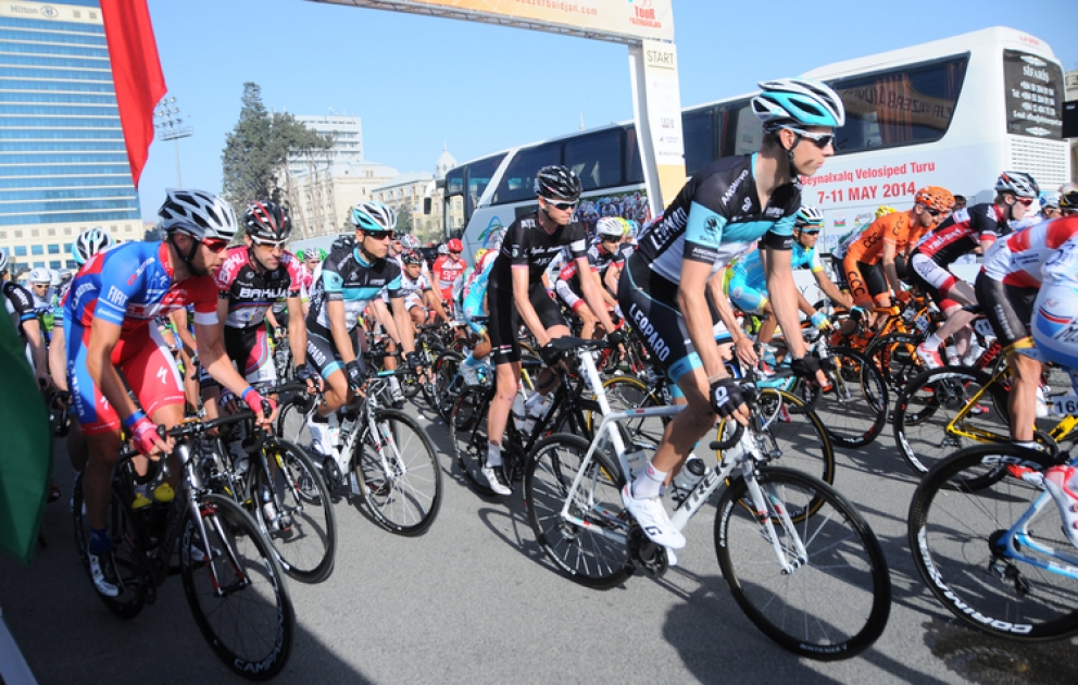 Bakının yollarında “Tour d`Azerbaidjan-2014” Beynəlxalq veloyürüşü keçirilir VİDEO