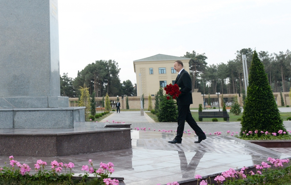 President Ilham Aliyev arrived in Neftchala District on a visit VIDEO