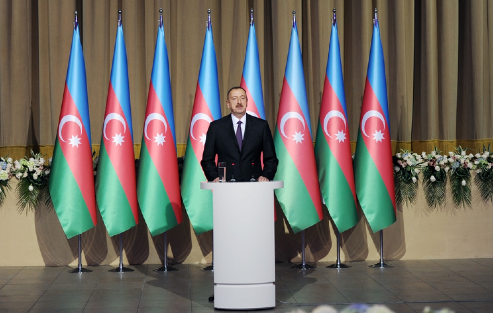 President Ilham Aliyev attended an official reception on the occasion of the national holiday of Azerbaijan – the Republic Day4 VIDEO