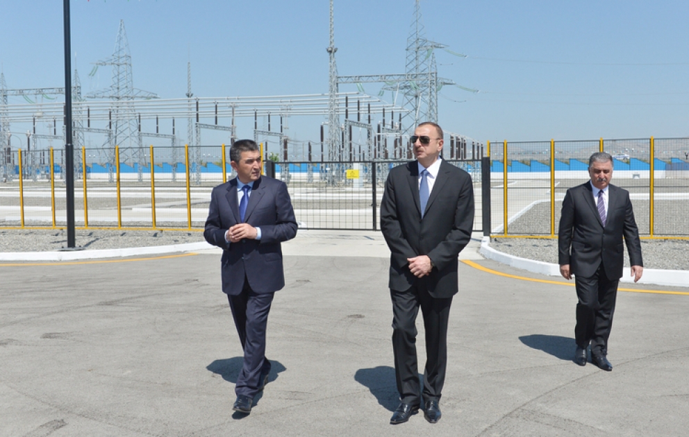 In Agdasch neue elektrische Unterstation mit 220 kv “Agdasch” in Betrieb genommen VIDEO