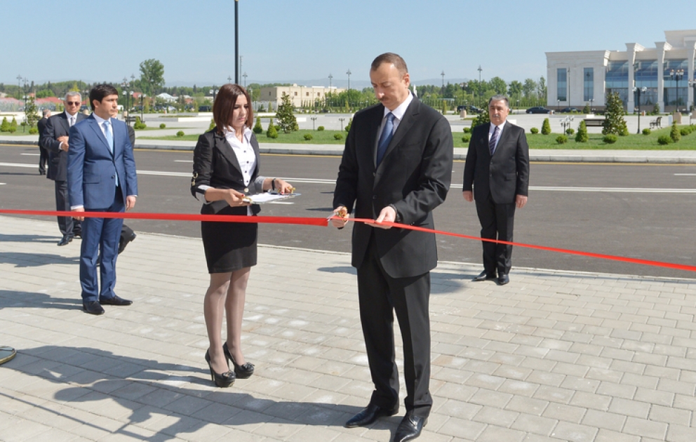 Le nouveau centre administratif du Parti Nouvel Azerbaïdjan a été mis en service à Aghdach VIDEO