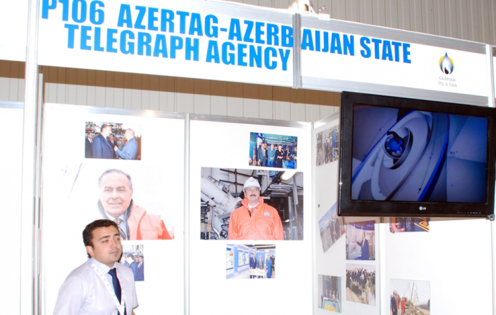 XXI Beynəlxalq Xəzər neft və qaz sərgisində AzərTAc da öz stendi ilə təmsil olunur VİDEO