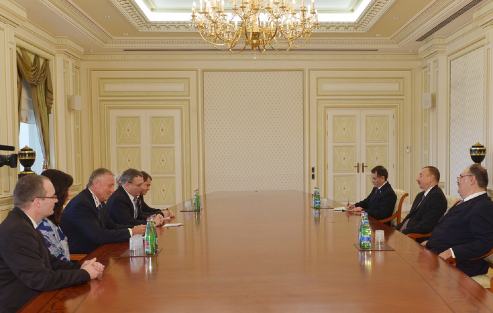 President Ilham Aliyev received a delegation led by the Minister of Foreign Affairs of the Czech Republic VIDEO
