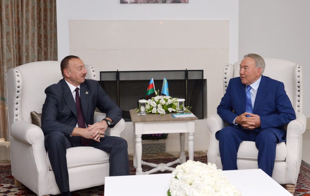 Treffen der Präsidenten von Aserbaidschan und Kasachstan in Bodrum VIDEO