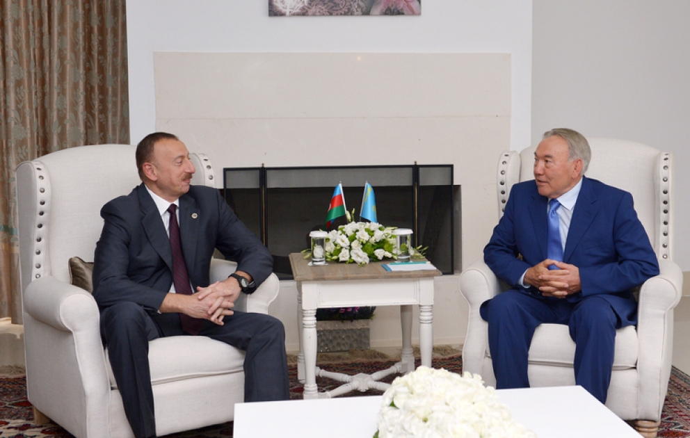 Entretien du président azerbaïdjanais Ilham Aliyev et de son homologue kazakh Noursoultan Nazarbaïev VIDEO