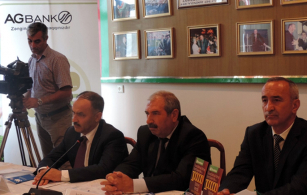 Şabran və ətraf rayonlardan olan 43 sahibkara 808 min manat güzəştli kredit verilmişdir VİDEO
