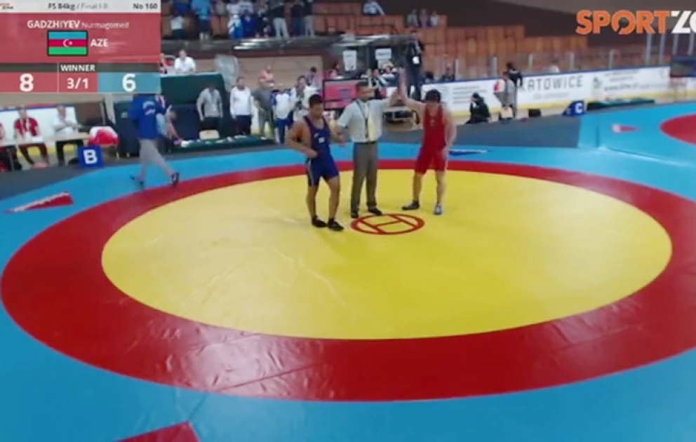 Azərbaycanın sərbəst güləşçiləri Avropa çempionatında iki medal qazanmışlar VİDEO