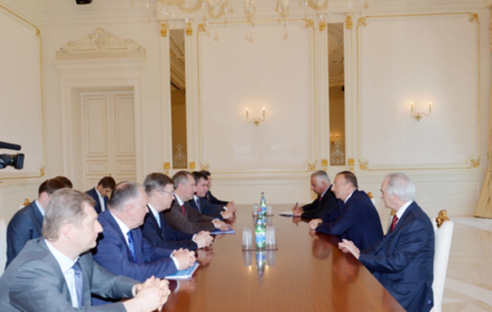 Le président Ilham Aliyev a reçu la délégation conduite par le vice-Premier ministre russe VIDEO