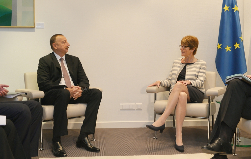 Entretien du président azerbaïdjanais Ilham Aliyev avec la présidente de l’APCE Anne Brasseur VIDEO