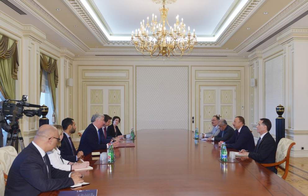 President Ilham Aliyev received a delegation led by the UK Minister of State for Energy VIDEO