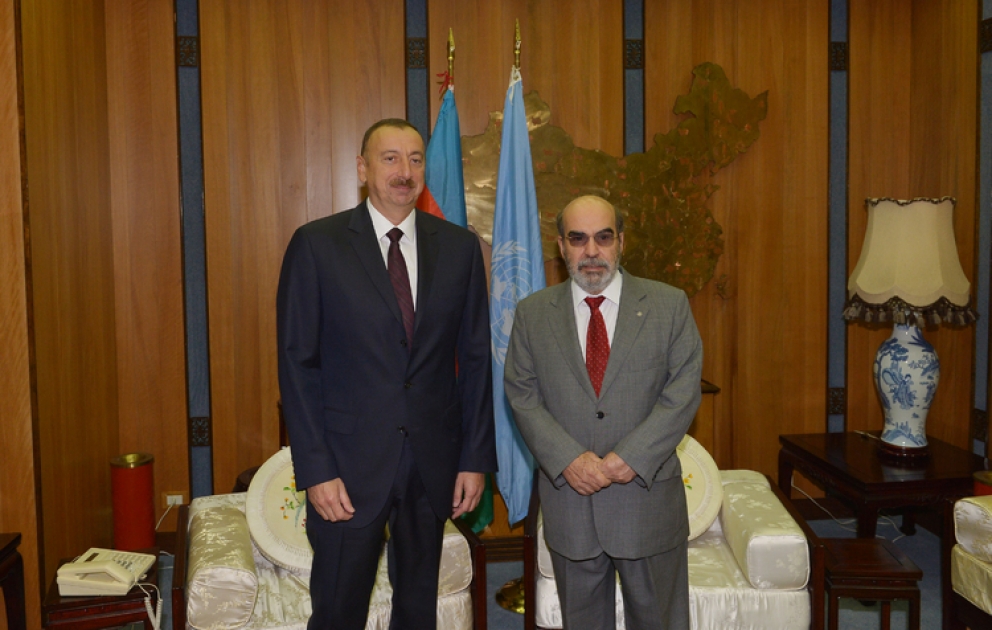 Azərbaycan Prezidenti İlham Əliyev Romada BMT-nin Ərzaq və Kənd Təsərrüfatı Təşkilatının baş direktoru Joze Qratsiano da Silva ilə görüşüb VİDEO