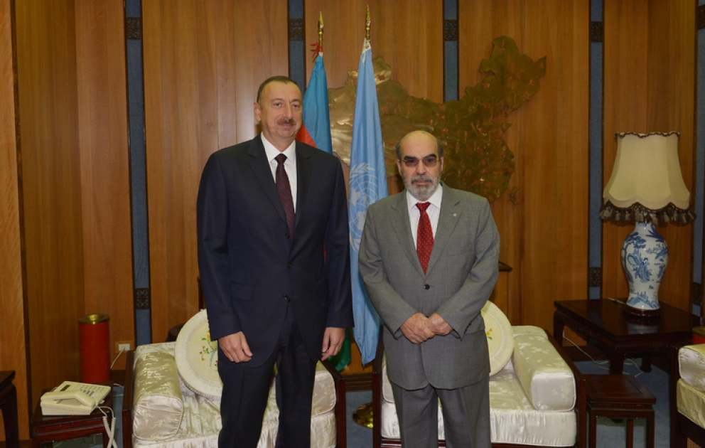 Aserbaidschans Präsident Ilham Aliyev hat sich in Rom mit dem Generaldirektor der UN-Ernährungs-und Landwirtschaftsorganisation José Graziano da Silva getroffen VIDEO