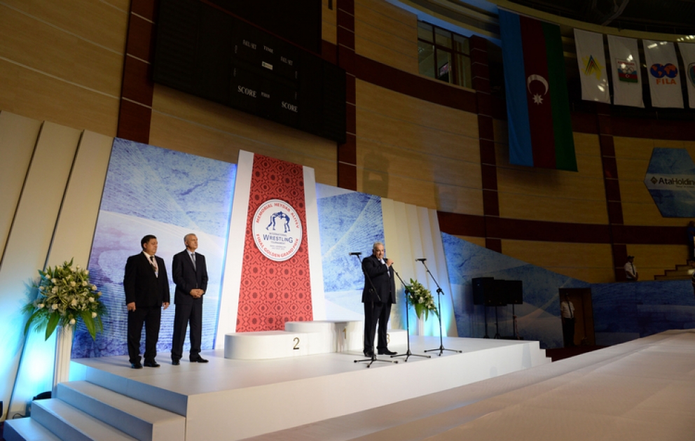 Ümummilli lider Heydər Əliyevin xatirəsinə həsr olunmuş güləş üzrə “Qızıl Qran-pri” beynəlxalq turnirinin final mərhələsinin açılış mərasimi olub VİDEO