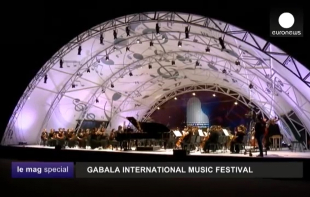 “Euronews” telekanalında VI Qəbələ Beynəlxalq Musiqi Festivalı haqqında süjet yayımlanıb VİDEO