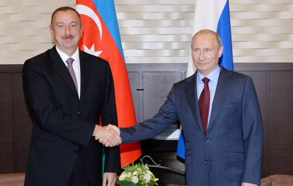 President Ilham Aliyev met with Russian President Vladimir Putin in Sochi VIDEO