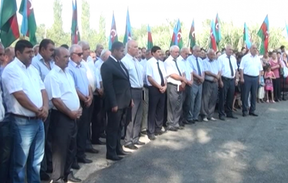 Füzuli rayonunda yenidən qurulan daha bir kənd yolu istifadəyə verildi VİDEO