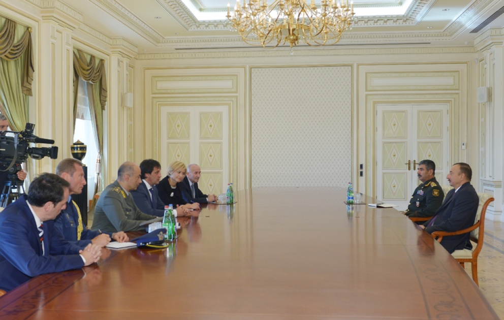 President Ilham Aliyev received a delegation led by the Serbian Defense Minister VIDEO