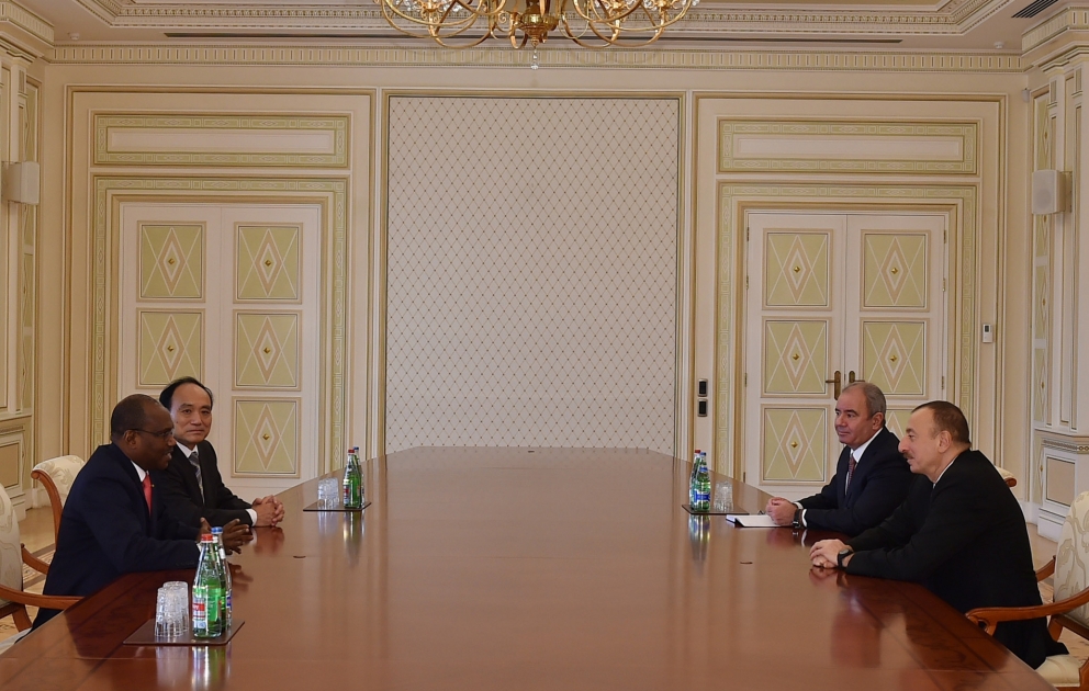 Prezident İlham Əliyev Beynəlxalq Telekommunikasiya İttifaqının baş katibini qəbul edib VİDEO