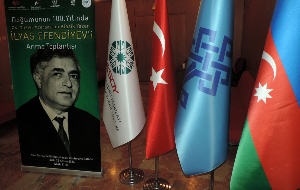 Böyük ədib İlyas Əfəndiyevin anadan olmasının 100 illiyi Ankarada qeyd edilib VİDEO