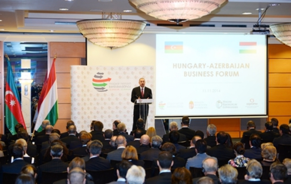 Budapeştdə Azərbaycan-Macarıstan biznes forumu keçirilib VİDEO