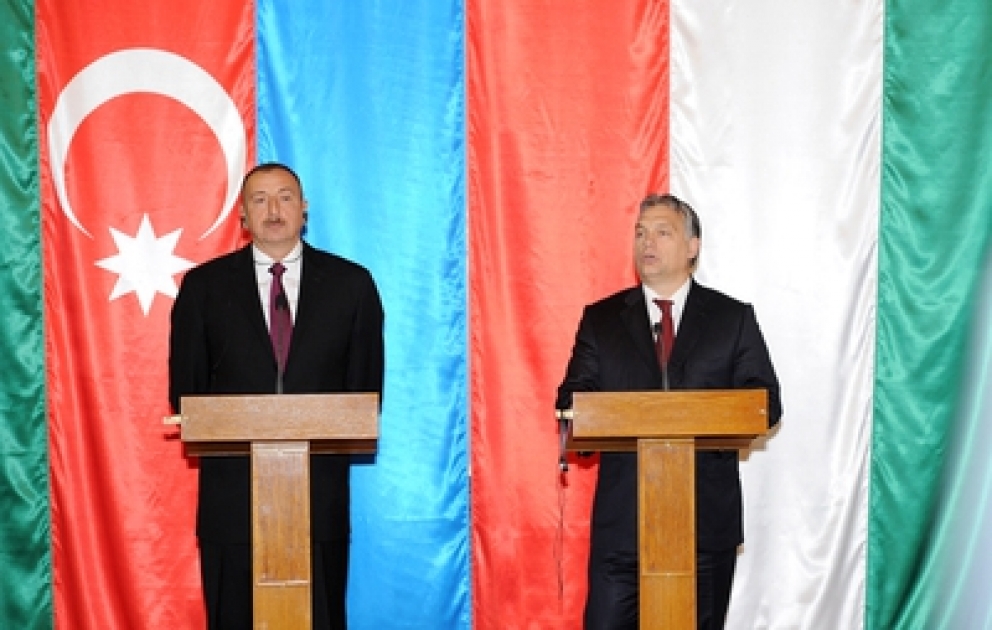 Prezident İlham Əliyev və Baş nazir Viktor Orban mətbuata birgə bəyanatlarla çıxış ediblər VİDEO