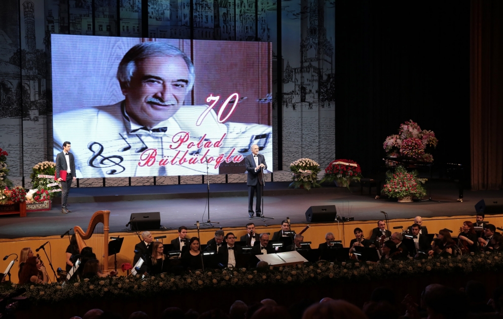 Azərbaycanın Xalq Artisti Polad Bülbüloğlunun 70 illik yubileyi təntənə ilə qeyd edilib VİDEO