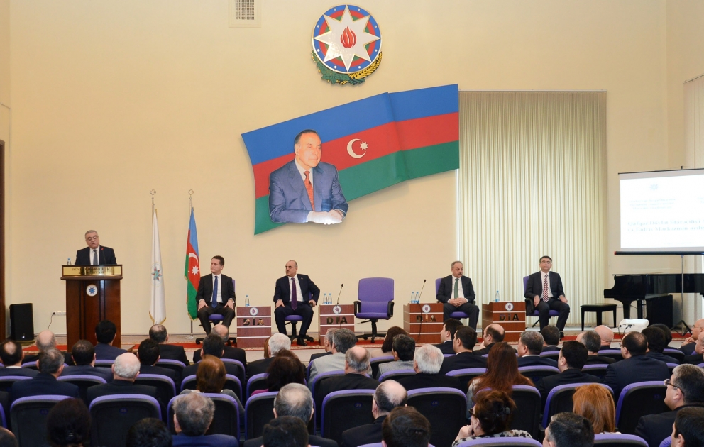 Dövlət İdarəçilik Akademiyasında “Qafqaz Dövlət İdarəçiliyi Araşdırma və Tədris Mərkəzi”nin açılışı olub VİDEO