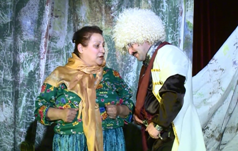 Qusar Dövlət Ləzgi Dram Teatrında ilin ilk tamaşası VİDEO