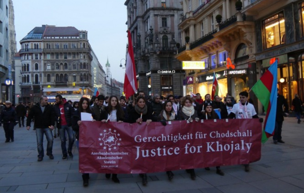 Vienna hosts commemorative rally on 23rd anniversary of Khojaly genocide VIDEO