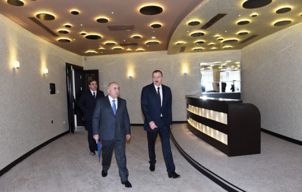 Prezident İlham Əliyev Mingəçevirdə “Ağsaray” otelində tikinti işlərinin gedişi ilə tanış olub VİDEO