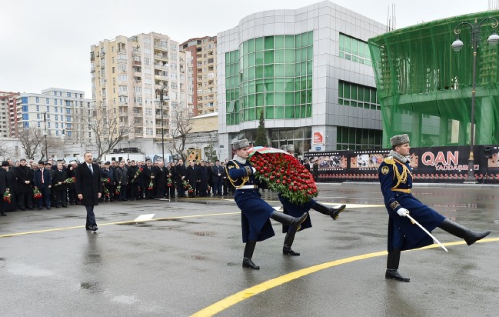 La président Ilham Aliyev a participé à la cérémonie de commémoration des victimes du génocide de Khodjaly VIDEO