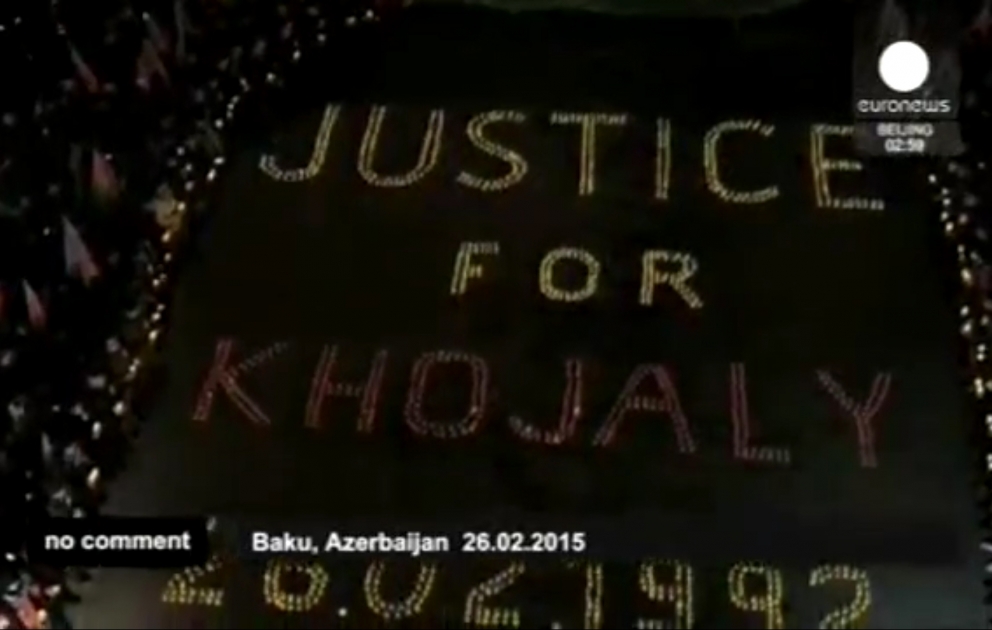 “Euronews” Xocalı soyqırımının ildönümü ilə əlaqədar Bakıda gənclərin yürüşü haqqında reportaj yayımlayıb VİDEO