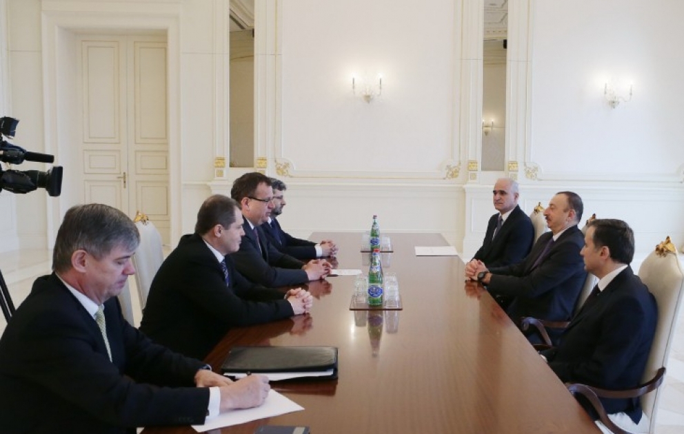 President Ilham Aliyev received a delegation led by the Minister of Industry and Trade of the Czech Republic VIDEO
