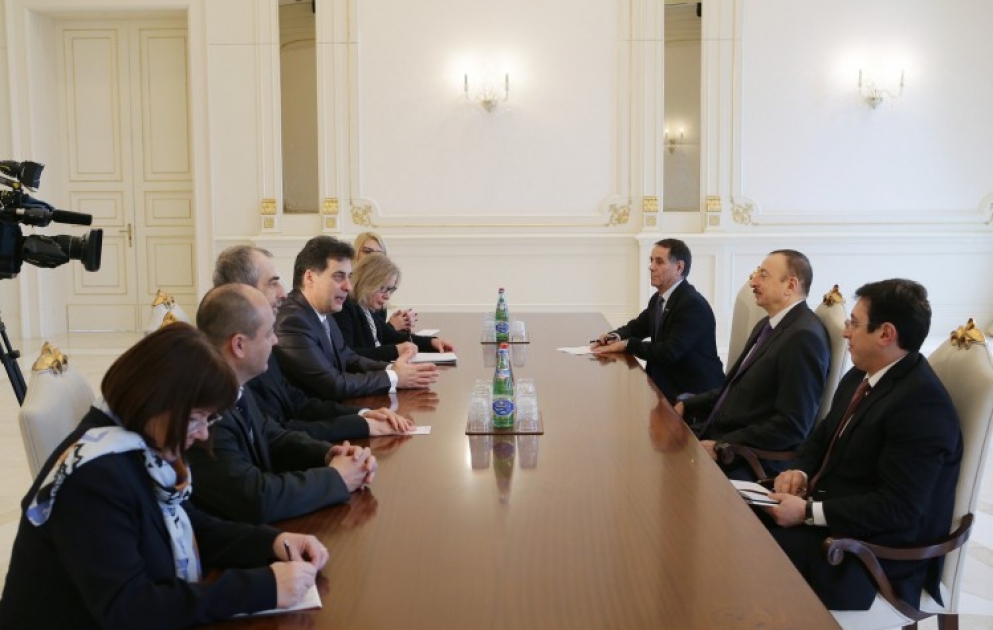 Le président Ilham Aliyev a reçu la délégation conduite par le président du Conseil national slovène VIDEO