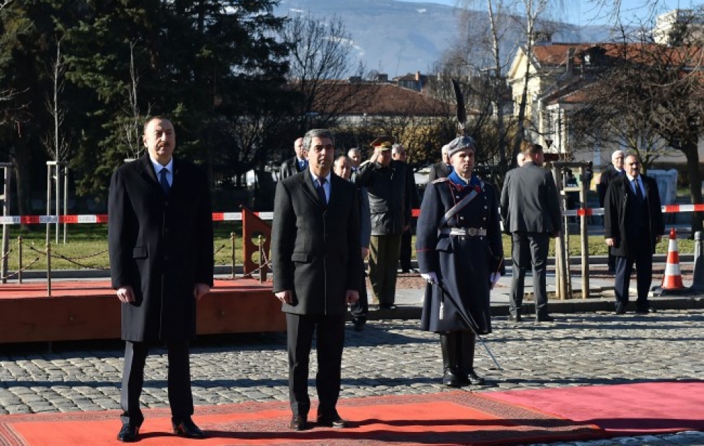 Offizieller Empfang des Präsidenten von Aserbaidschan Ilham Aliyev in Sofia VIDEO