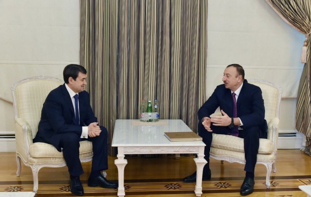 President Ilham Aliyev received aide to the Russian President, vice-president of the Olympic Committee Igor Levitin VIDEO