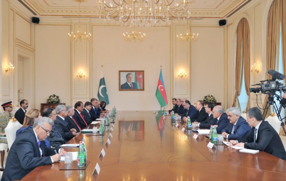 Treffen der Präsidenten von Aserbaidschan und Pakistan in erweitertem Format VIDEO