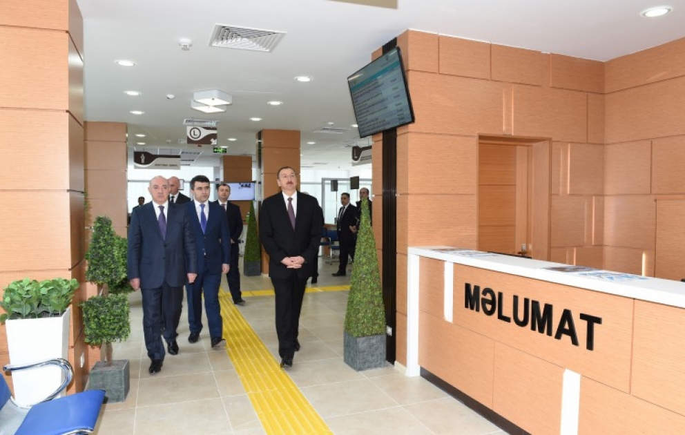 President Ilham Aliyev attended the opening of Barda “ASAN xidmət” regional center
