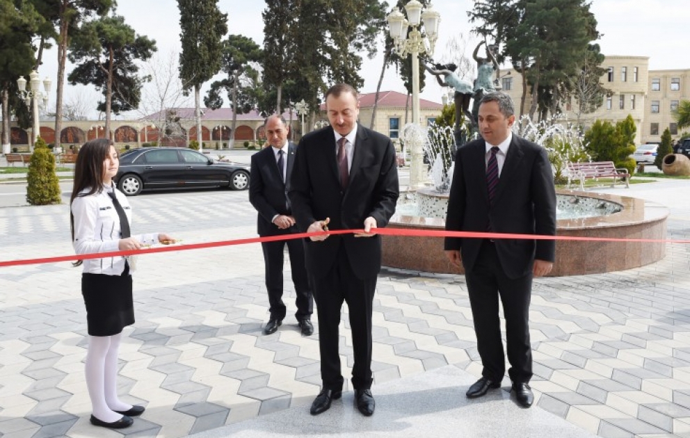 Barda : le président Ilham Aliyev participe à l’inauguration de l’Ecole des Beaux-arts pour enfants №1 VIDEO