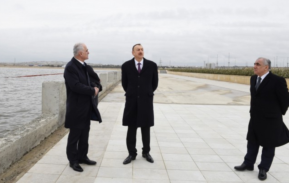 Prezident İlham Əliyev Böyükşor gölünün və ətraf ərazilərin ekoloji vəziyyətinin kompleks bərpası işləri ilə tanış olub VİDEO