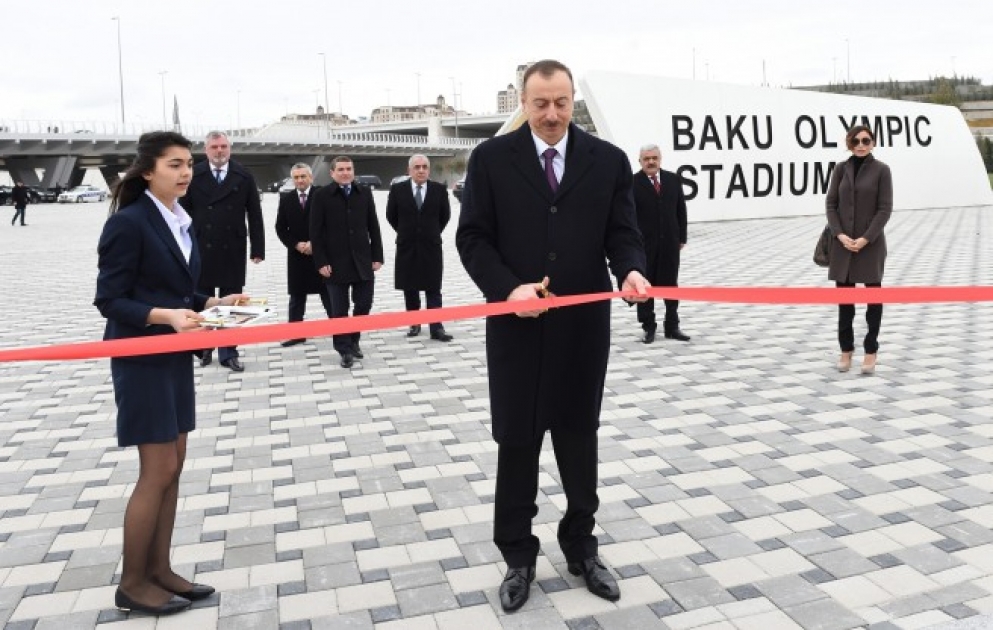 President Ilham Aliyev attended the opening of the Baku Olympic Stadium VIDEO