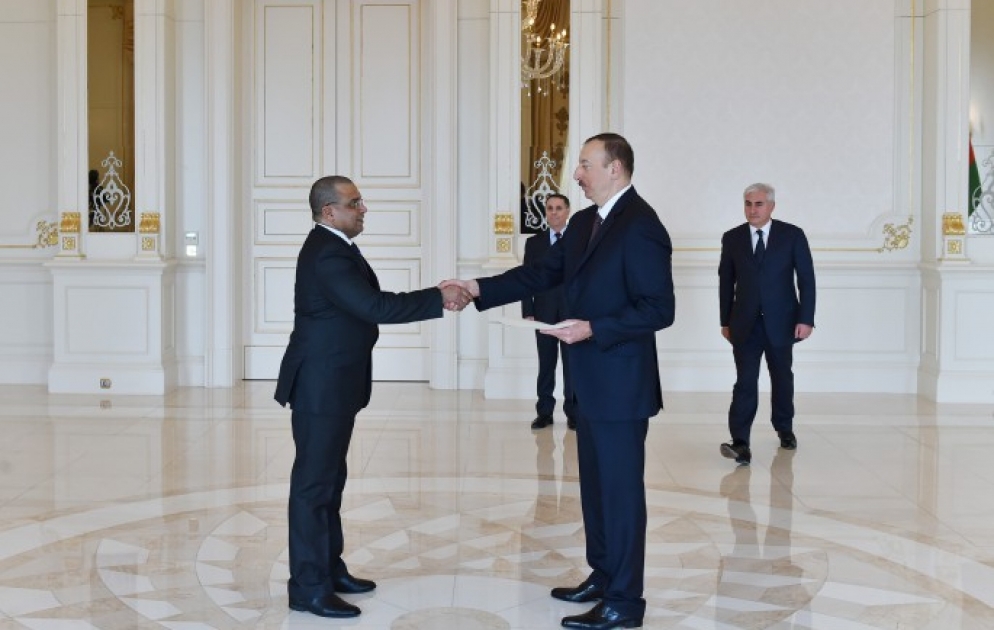 President Ilham Aliyev received the credentials of the newly-appointed Ambassador of the Seychelles VIDEO
