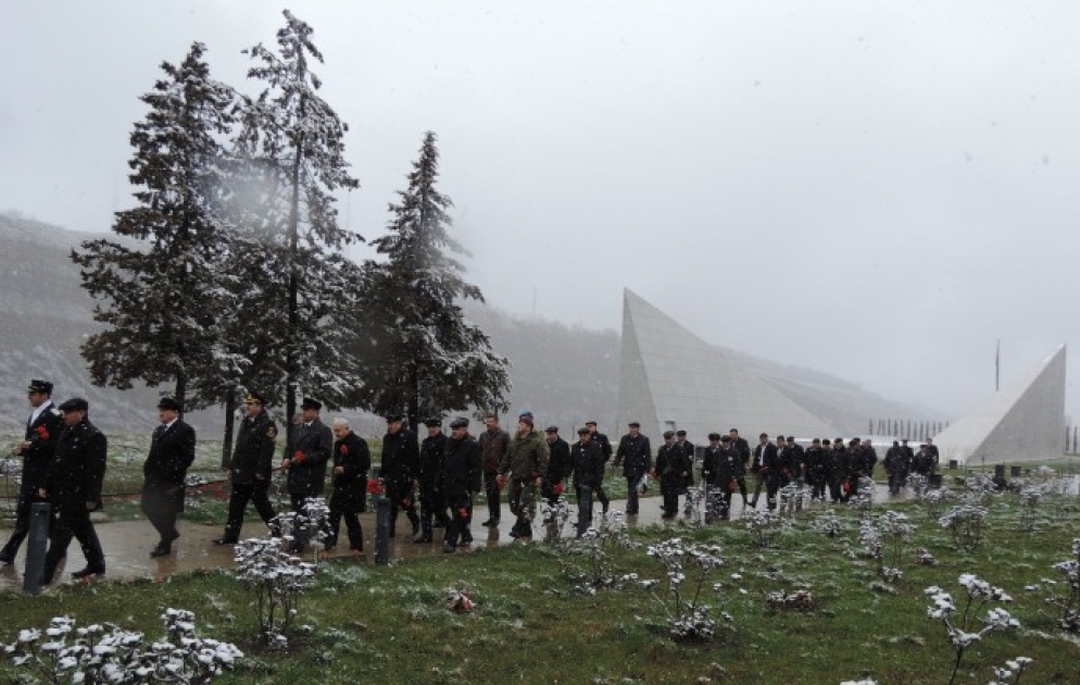 Soydaşlarımız Quba Soyqırımı Memorial Kompleksini və ərazidəki kütləvi məzarlığı ziyarət edirlər VİDEO