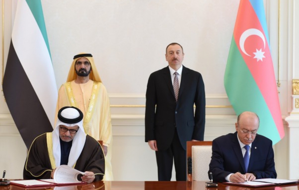 Les accords Azerbaïdjan-Emirats arabes unis signés VIDEO