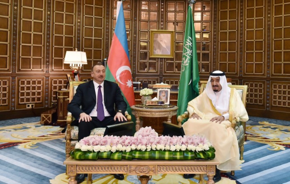 Azərbaycan Prezidenti İlham Əliyevin və Səudiyyə Ərəbistanının Kralı Salman bin Əbdüləziz Əl Səudun görüşü olub VİDEO