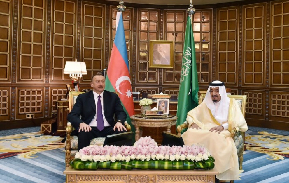 President Ilham Aliyev met with King of Saudi Arabia Salman Bin Abdulaziz Al Saud VIDEO